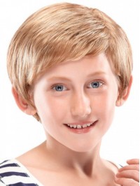 Little Boy's Capless Blonde Shag Wig