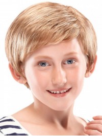 Little Boy's Capless Blonde Shag Wig