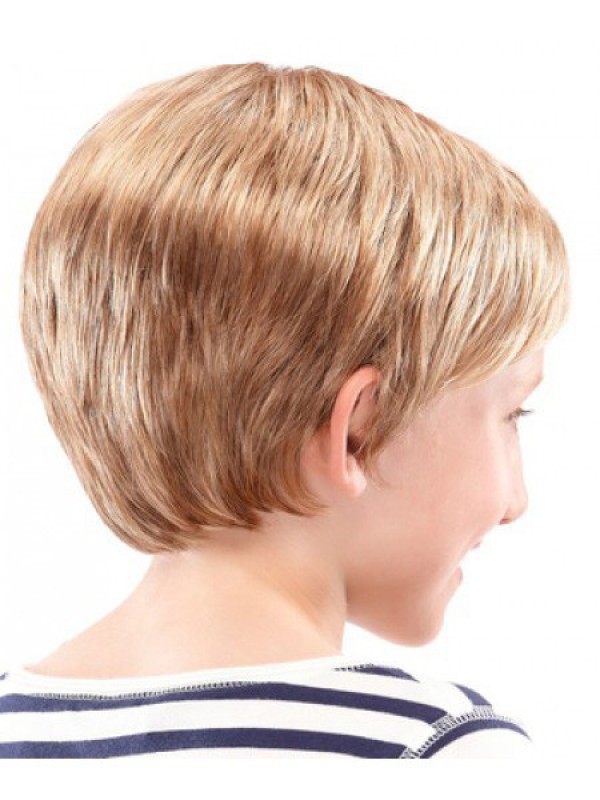 Little Boy's Capless Blonde Shag Wig