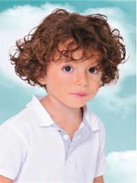 Auburn Curly Short Kids Wigs