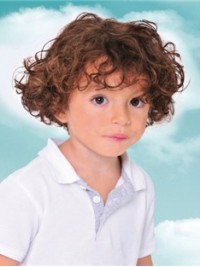 Auburn Curly Short Kids Wigs