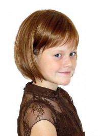 Auburn Straight Chin Length Kids Wigs