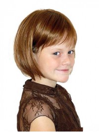 Auburn Straight Chin Length Kids Wigs