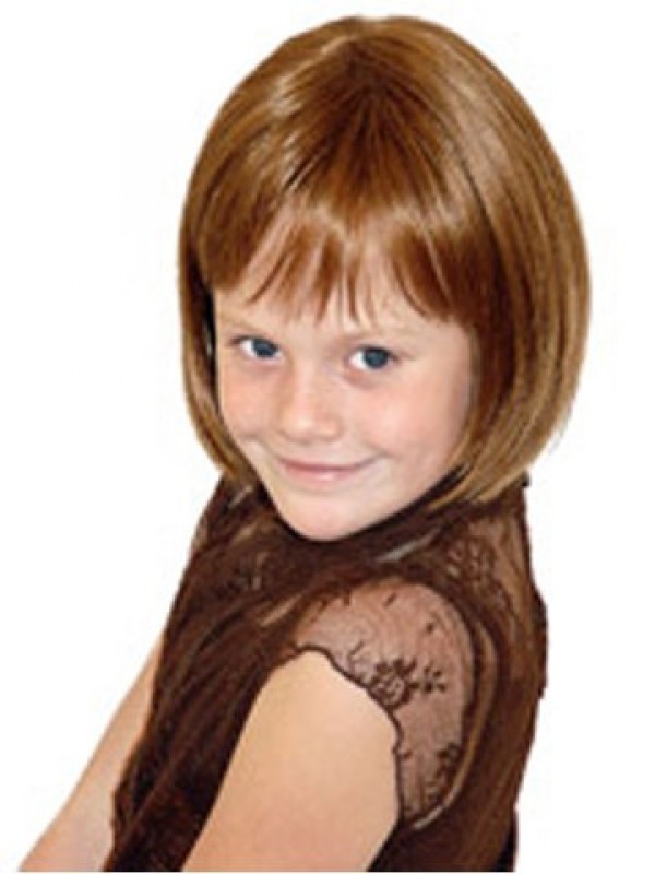 Auburn Straight Chin Length Kids Wigs