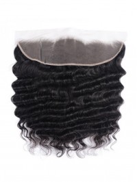 Deep Wave Wave Virgin Human Hair Lace Frontal Closure