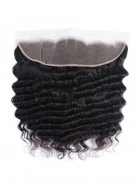 Deep Wave Wave Virgin Human Hair Lace Frontal Closure