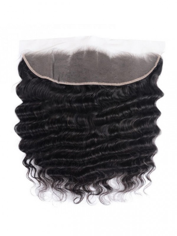 Deep Wave Wave Virgin Human Hair Lace Frontal Closure