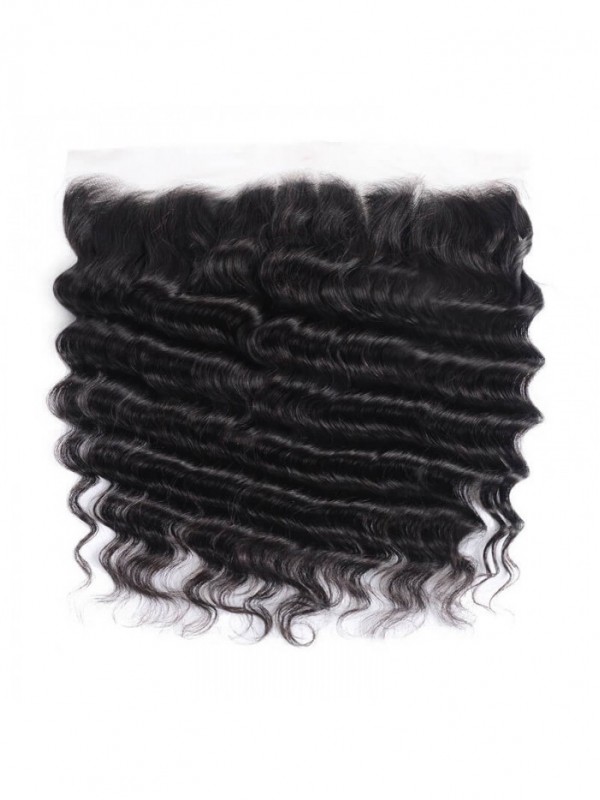 Deep Wave Wave Virgin Human Hair Lace Frontal Closure