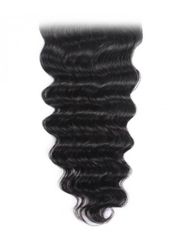Deep Wave Wave Human Hair Lace Closure On Sale