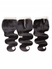 Body Wave Hair Closure Three part Middle Part and Free Part