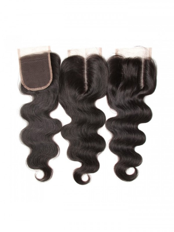 Body Wave Hair Closure Three part Middle Part and Free Part