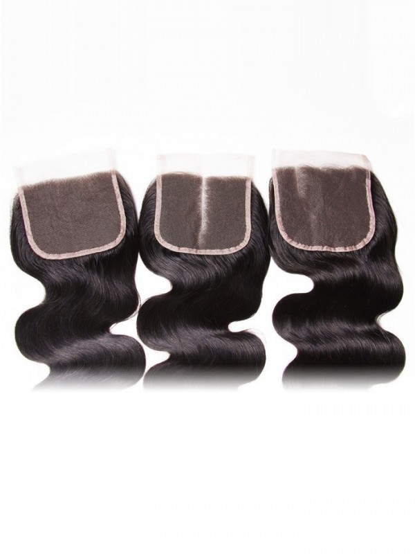 Body Wave Hair Closure Three part Middle Part and Free Part