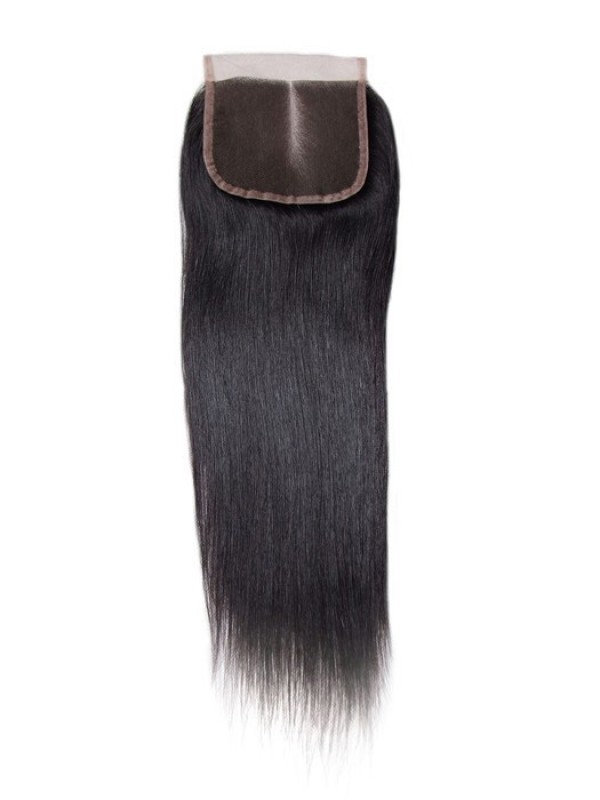 Straight Human Virgin Hair Lace Closure