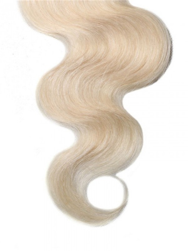 613 Blonde Human Hair Body Wave Blonde Hair 4X4 Lace Closure