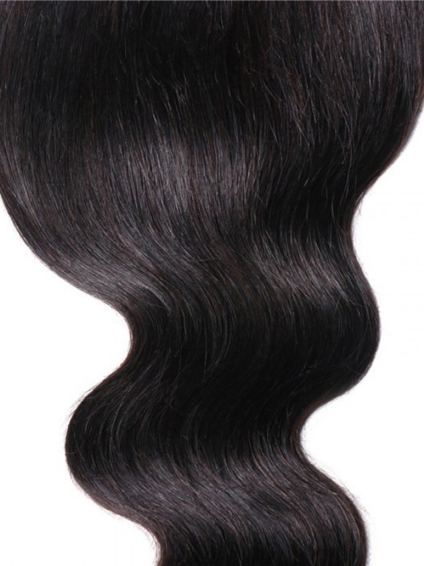 Body Wave Hair 5x5 Closure Free Part With Baby Hair Medium Brown Swiss Lace