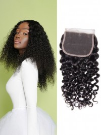 Peruvian Jerry Curly Hair Lace Closure