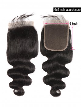 Body Wave Closure 6*6 Lace Closure Hair Human Hair...