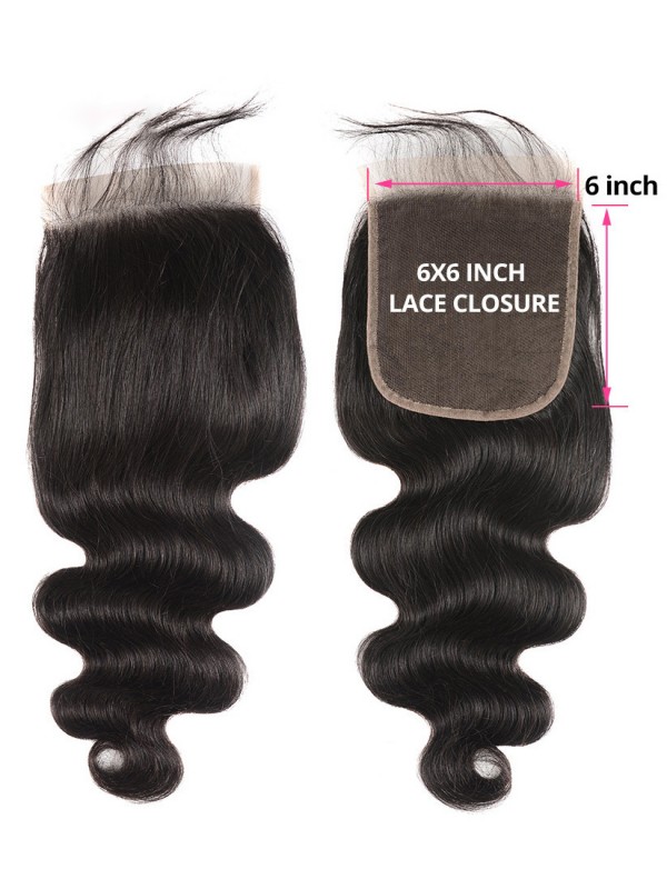 Body Wave Closure 6*6 Lace Closure Hair Human Hair Closure