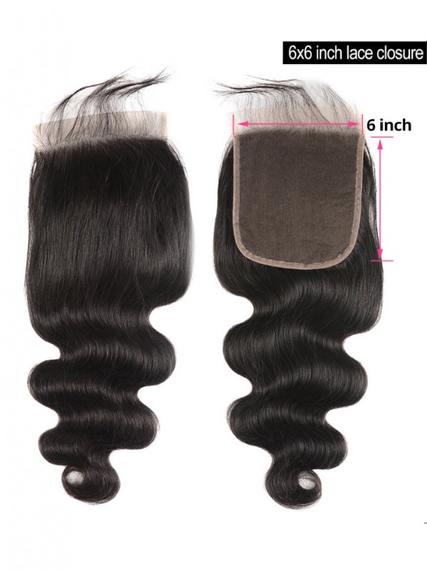 Body Wave Closure 6*6 Lace Closure Hair Human Hair Closure