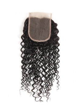 Malaysian Virgin Hair Kinky Curly 4*4 Lace Closure