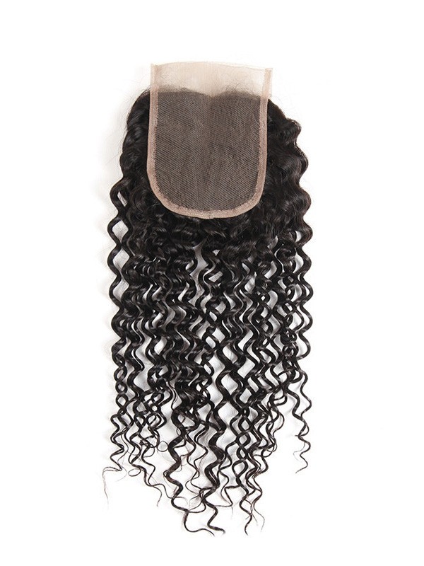 Malaysian Virgin Hair Kinky Curly 4*4 Lace Closure