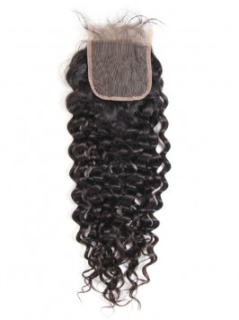 Natural Wave 4*4 Lace Closure 1pc Peruvian Human H...