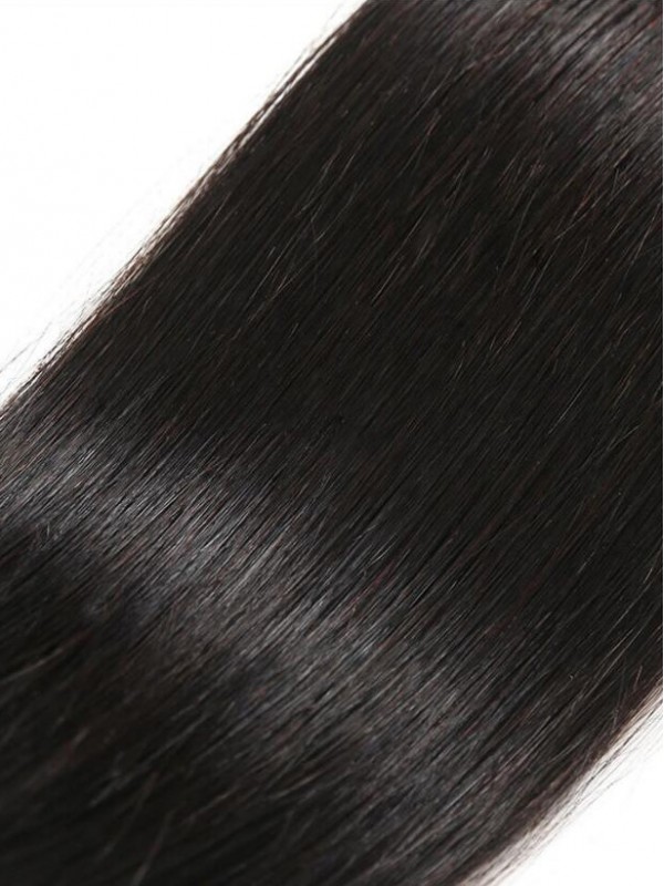 Straight 5x5 Lace Closure Brazilian Human Hair Swiss Lace Pre-Plucked