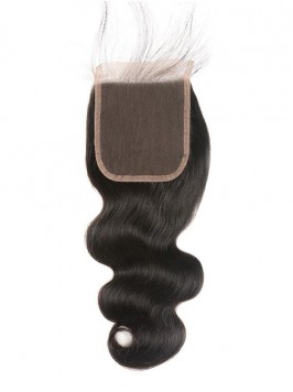 Body Wave 5x5 Lace Closure Human Hair Swiss Lace C...