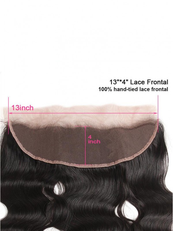 Body Wave Brazilian Virgin Human Hair Lace Frontal 13x4 inch