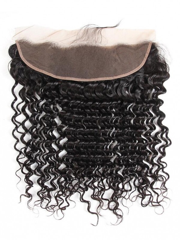 Deep Wave 13*4 Lace Frontal Peruvian Virgin Hair