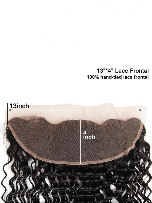 Deep Wave 13*4 Lace Frontal Peruvian Virgin Hair