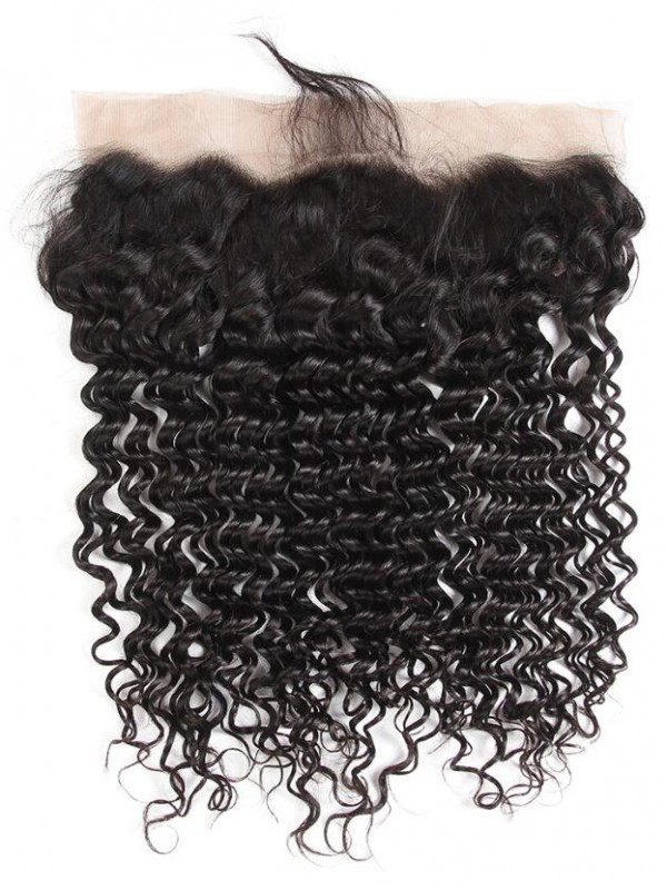 Deep Wave 13*4 Lace Frontal Peruvian Virgin Hair