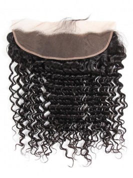 100% Brazilian Virgin Hair 13*4 Deep Wave Lace Fro...