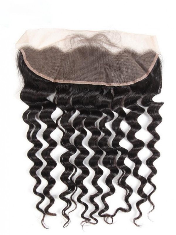 Loose Deep Wave 13*4 Lace Frontal Brazilian Virgin Hair