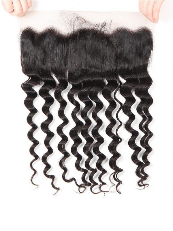 Loose Deep Wave 13*4 Lace Frontal Brazilian Virgin Hair