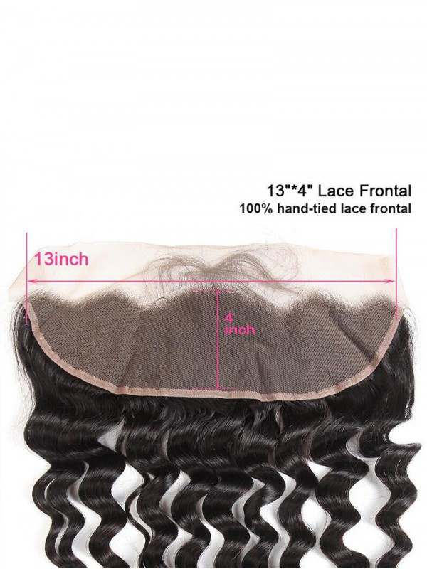 Loose Deep Wave 13*4 Lace Frontal Brazilian Virgin Hair