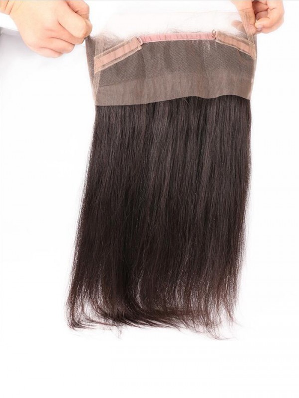 Brazilian Straight Human Virgin Hair 1pc 360 Lace Frontal