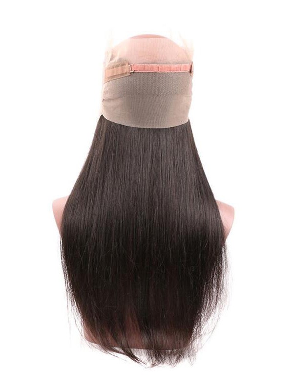 Brazilian Straight Human Virgin Hair 1pc 360 Lace Frontal