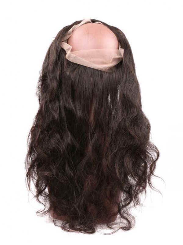 Body Wave Unprocessed Peruvian Human Hair 360 Lace Frontal