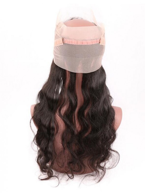 Body Wave Unprocessed Peruvian Human Hair 360 Lace Frontal