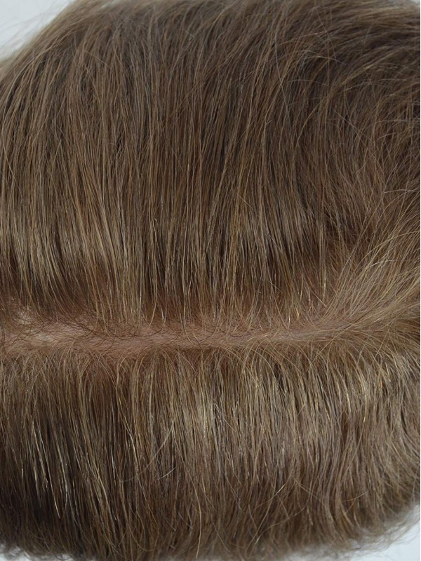 Thin Skin Toupee for Men Real Human Hairpiece