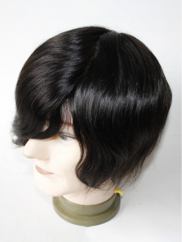 Mens Toupee Size 8x10 Inch Color 1B