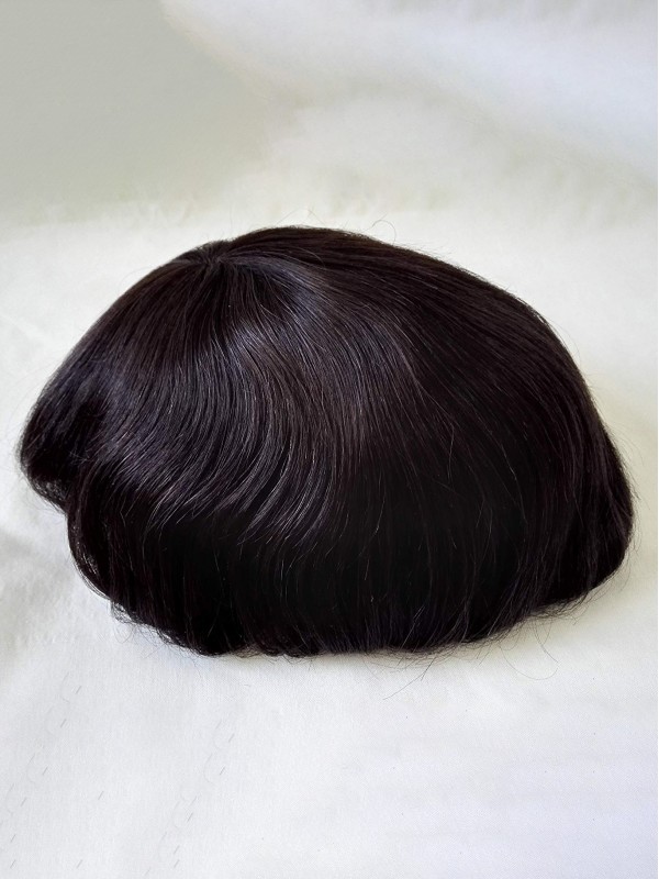 Mens Toupee Size 8x10 Inch Color 1B