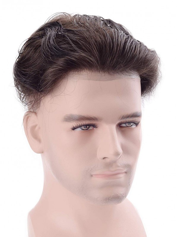 Men's Toupee Human Hair Pieces