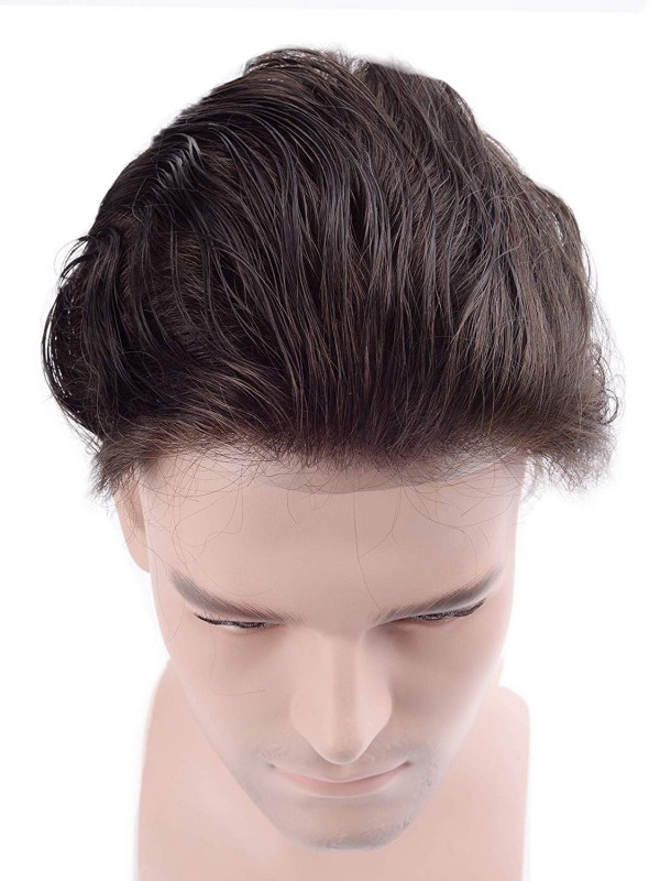 Men's Toupee Human Hair Pieces