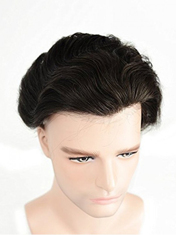 Thin Skin Toupee For Men Human Hair With 8X10 inch