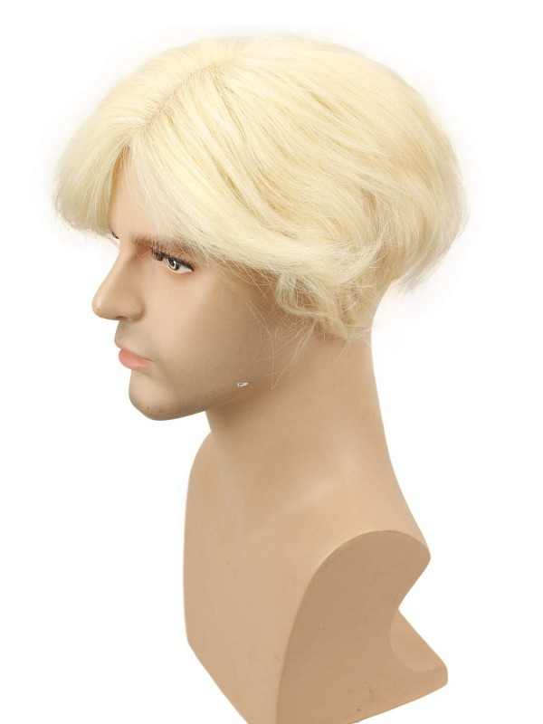 Full Lace Men’s Toupee European Real Human Hair