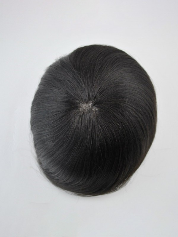 Black Mono Toupee for Men