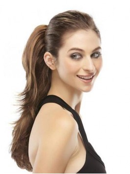 Layered Straight Easy Attach Synthetic Ponytail Fo...