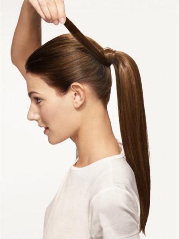 Straight Easy Attach Synthetic Ponytail For Ladies